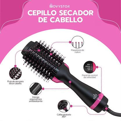 Cepillo Secador y Alisador de Pelo 3 en 1
